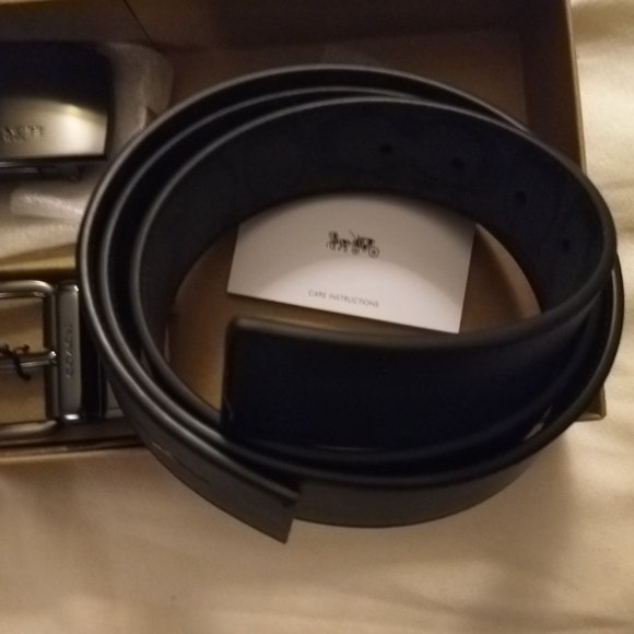 Coach Rare Double Black buckle belt *NWT* - Picture 6 of 11